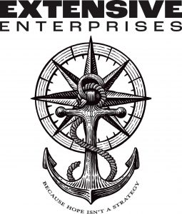 Extensive Enterprises Logo: Direction, Stability, Strength